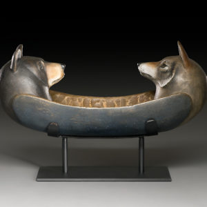 "Bear Wolf Spirit Canoe"