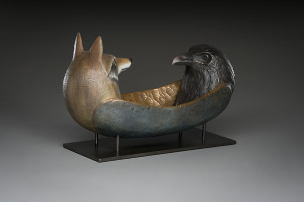 "Raven Coyote Spirit Canoe"