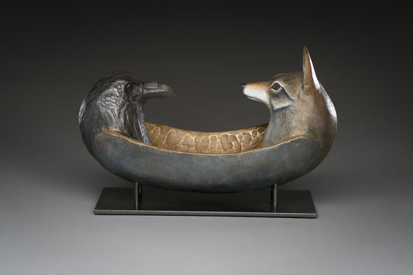 "Raven Coyote Spirit Canoe"