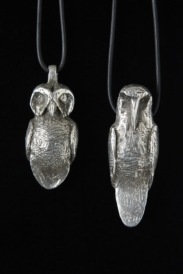 "Owl Raven Pendants"