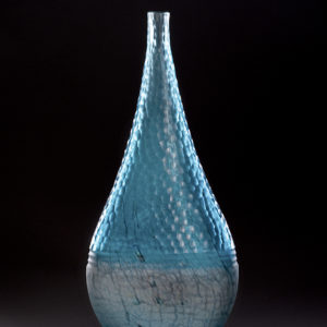 "Blue Battuto Jar"
