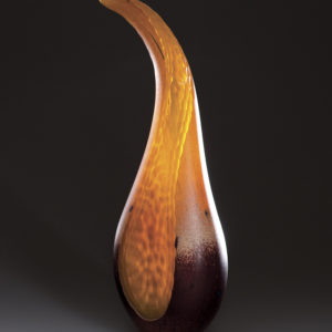 "Gold Ruby Seed Jar"