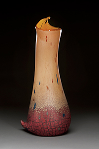 Peter Wright Glass P 11 11 Tobacco Red Pitcher
