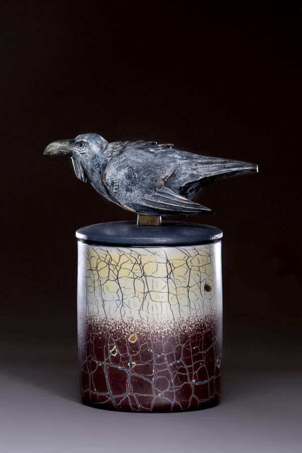 "Raven Spirit Jar"
