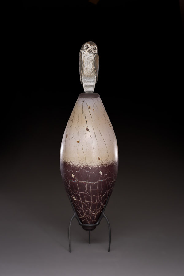 "Dreaming Owl Spirit Jar"