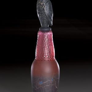 "Ruby Raven Spirit Jar"