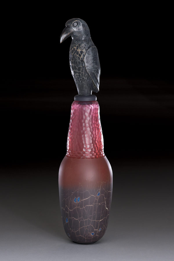 "Ruby Raven Spirit Jar"