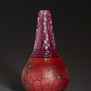 "Red Battuto Jar"