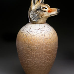 "Coyote Spirit Jar"