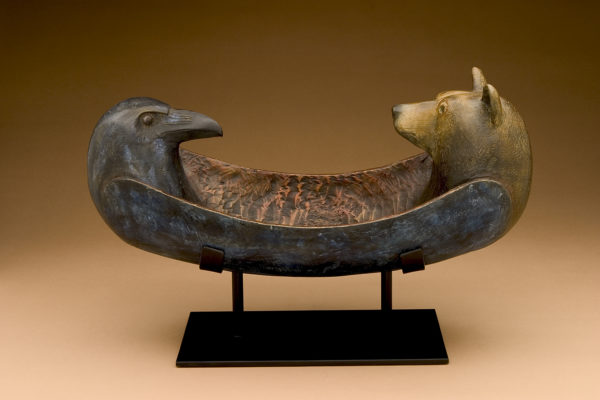 "Raven Bear Spirit Canoe"