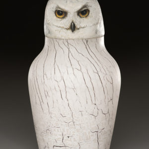 "Snowy Owl Spirit Jar II"