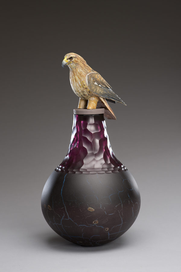 "Hawk Spirit Jar"