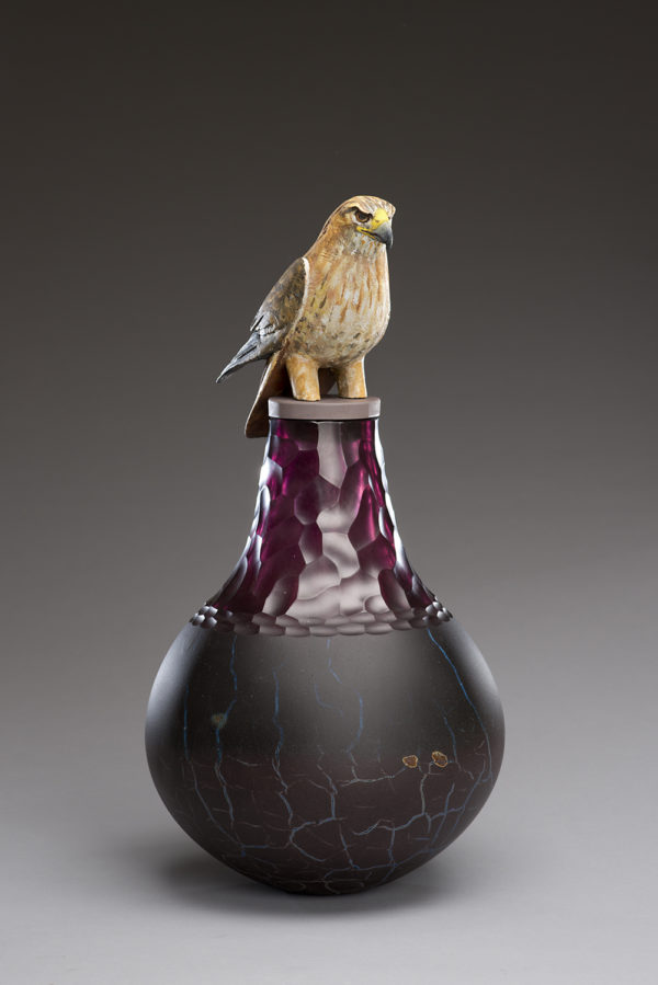 "Hawk Spirit Jar"
