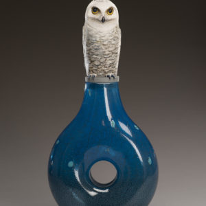 "Snowy Owl Spirit Jar"