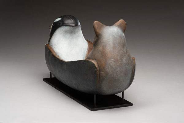 "Wolf and Killer Whale Spirit Canoe"