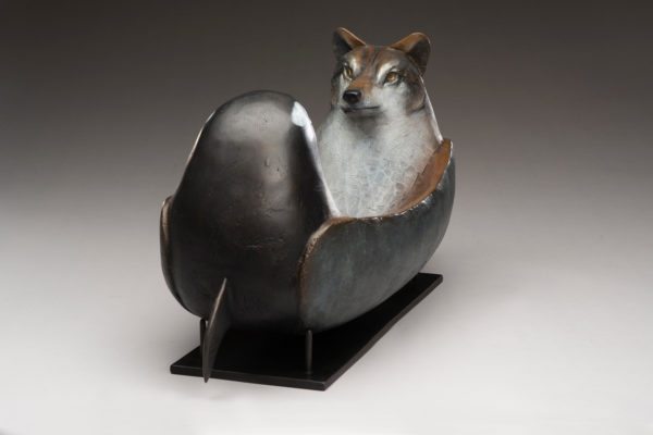 "Wolf and Killer Whale Spirit Canoe"