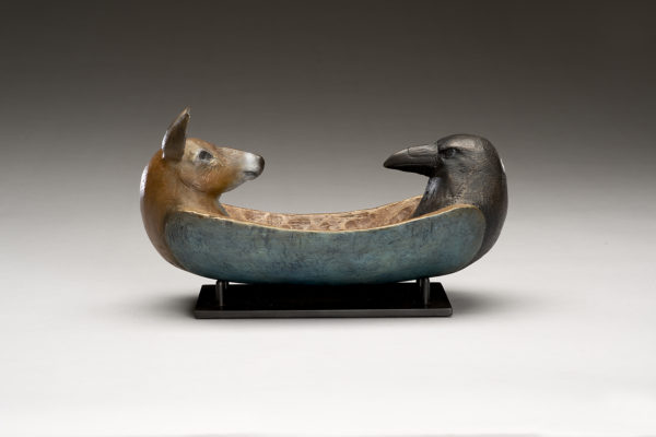 "Doe and Raven Spirit Canoe"
