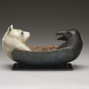 "Bear and Raven Spirit Canoe"