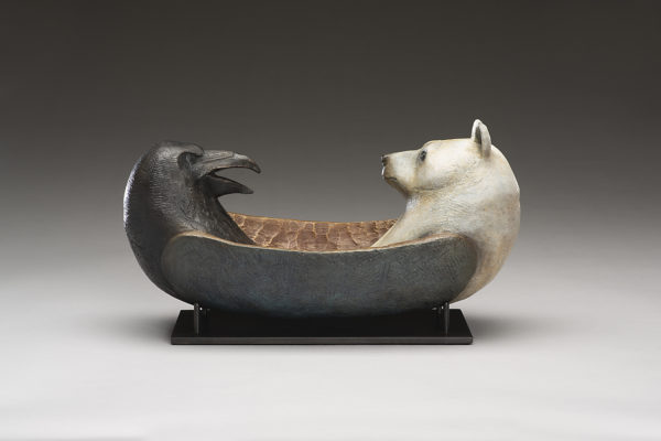 "Bear and Raven Spirit Canoe"