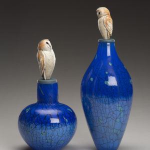"Barn Owl Spirit Jar Pair"