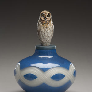 "Short-Eared Owl Spirit Jar"