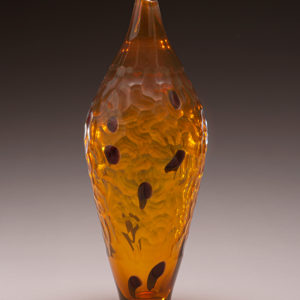 Gold Coral Jar