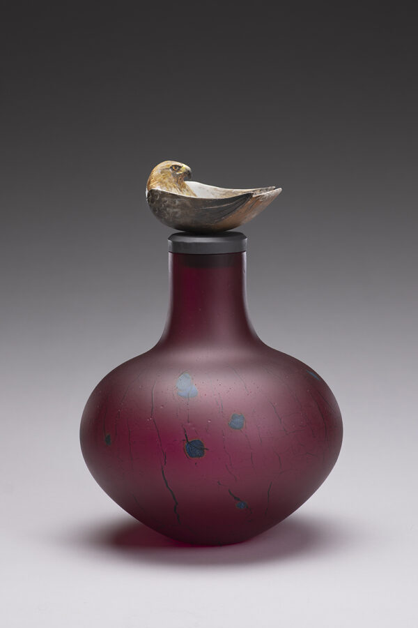 "Hawk Bowl Spirit Jar"