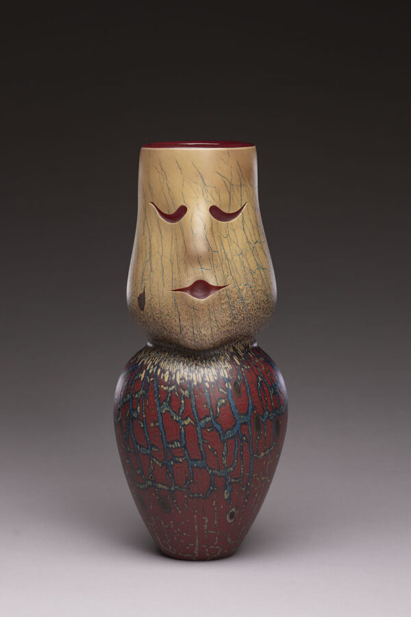 "Figurative Vessel-Seed Jar Pair" - Image 3